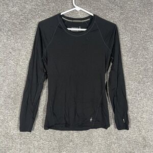Smartwool Shirt Womens Small Black Merino 150 Long Sleeve Base Layer Top Crew